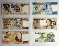 LOT Portugal 20,50,100,500,1000,2000 Escudos