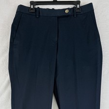 Brooks Brothers Advantage Chino Stretch Pants 4 Womens Navy Blue Tab Chinos