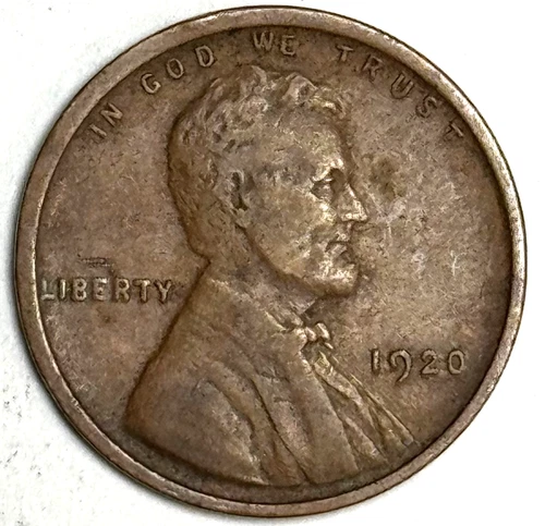 1920 Lincoln Wheat Cent Really Nice Details Very Good