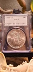 1880-S Morgan Silver Dollar PCGS MS63 - Old Green Label "Rattler" Slab - TONED