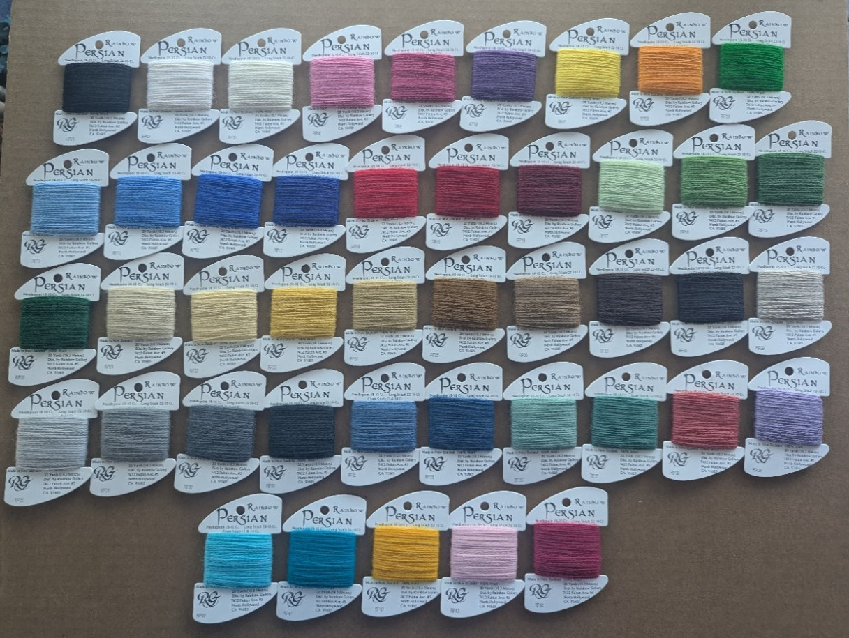 Rainbow Gallery RAINBOW PERSIAN 100% Wool Needlepont Thread 
