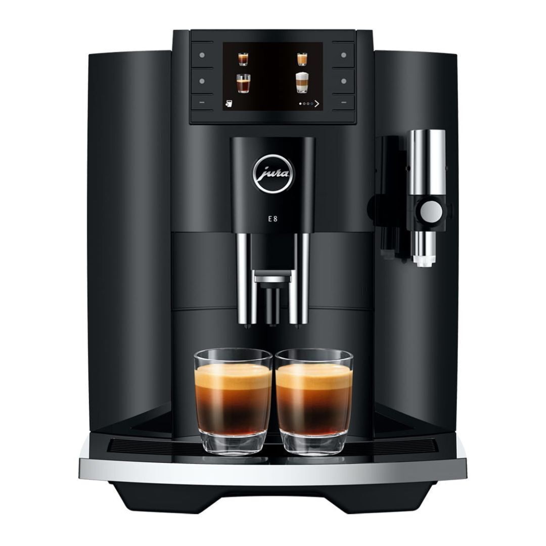 Jura E8 Automatic Piano Black Coffee Machine 17 Coffee Specialties PREMIUM