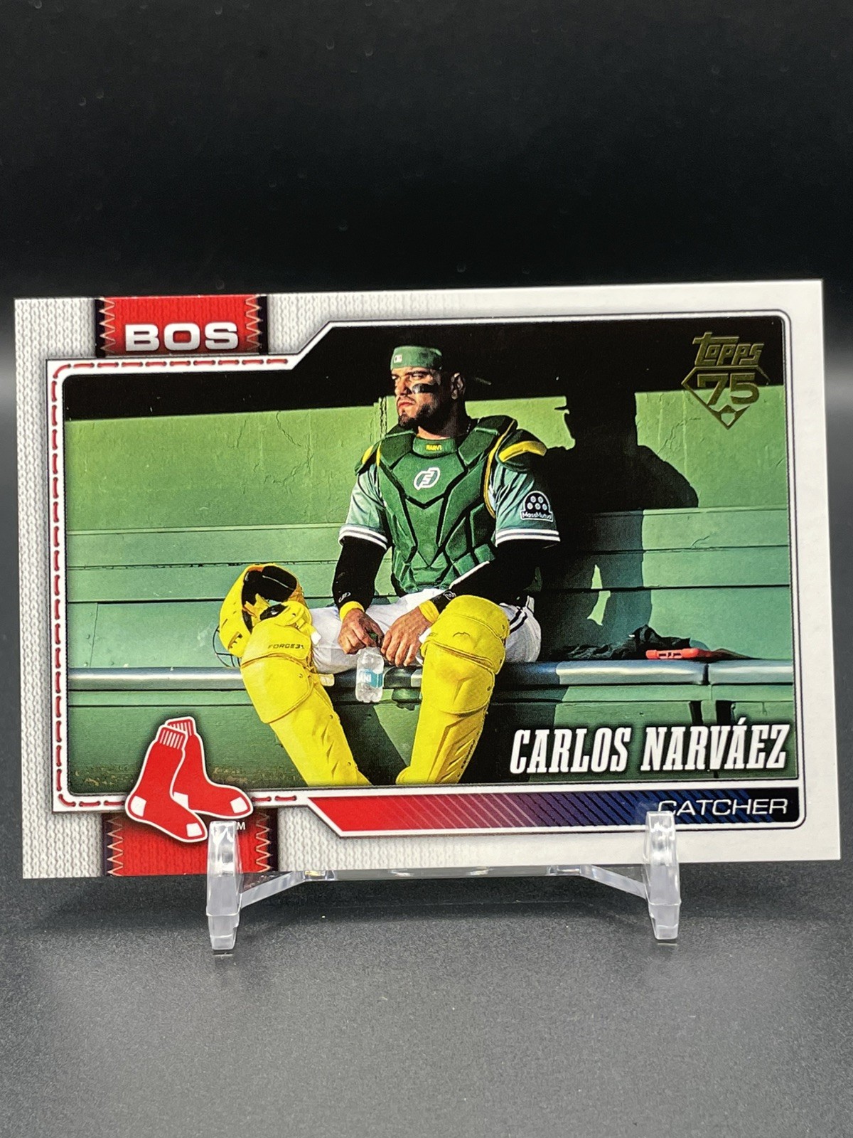 2026 Topps Series 1 Carlos Narvaez Golden Mirror SSP #344 Boston Red Sox
