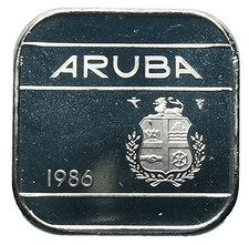 Coat of Arms 50 cents 1986 ARUBA (490K)