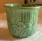 MCCOY 1940s Calla Lily Celadon Green Flower Pot Planter