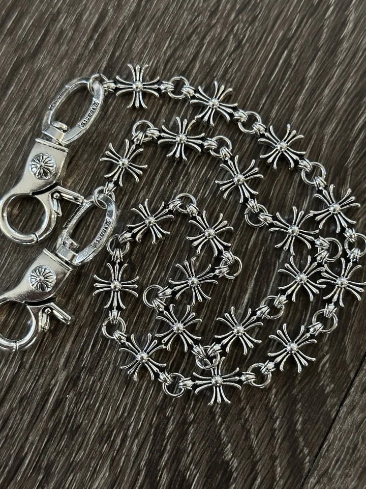 Joyería Cartera Cadena Cromo Accesorio Gótico/Punk Cadena Acero Inoxidable Foto 4 de 4