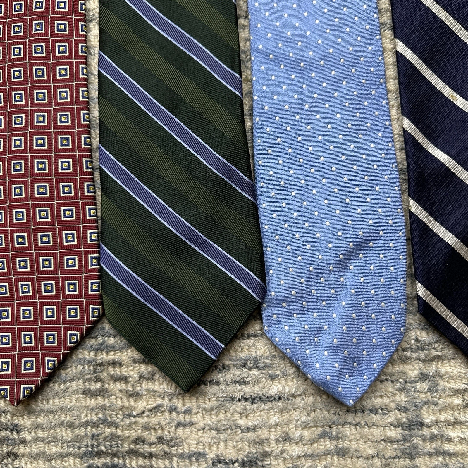 Lot of 8 Brooks Brothers Makers Silk Ties Made USA NYC Striped Geometric Dot image 6