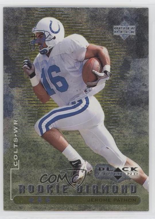 1998 Upper Deck Black Diamond Rookie Edition Triple /1000 Jerome Pathon RC 0pv4