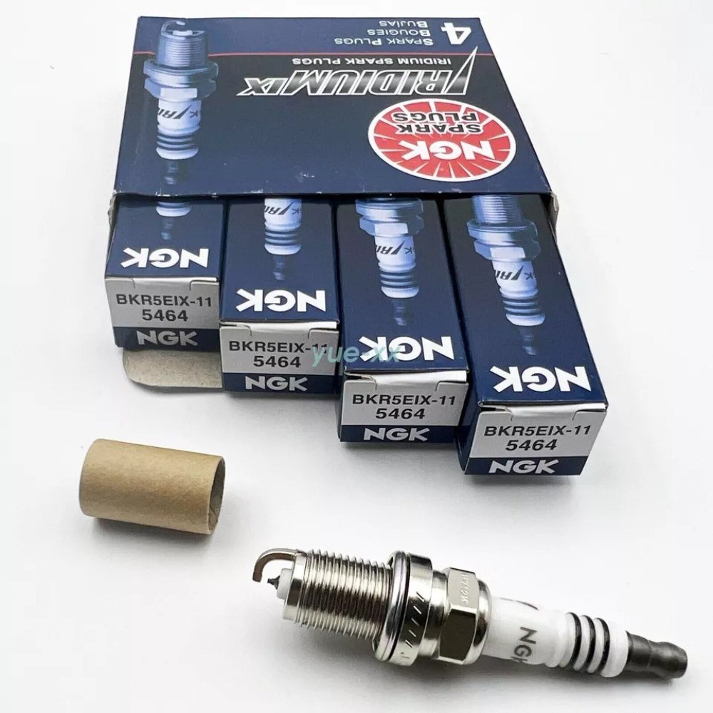 4PCS NGK Iridium Spark Plugs BKR5EIX-11 5464 For Toyota Mitsubishi Mazda HYUNDAI