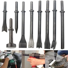 9 Piece Pneumatic Chisel Air Hammer Punch Chipping Bits Set 