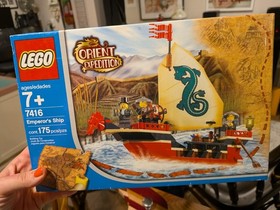 LEGO Adventurers Orient Expedition Emperor's Ship 7416 Vintage 175 pcs