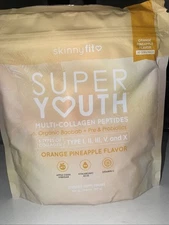 SkinnyFit Super Youth Collagen Peptides Orange Pineapple - FAST Shipping