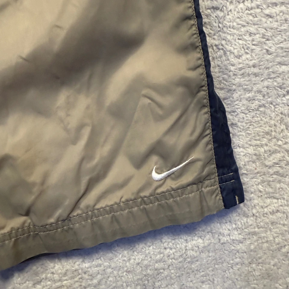 Vintage Y2K Nike Track Pants Lined Warm Up Gray Men's M Silver Tag 2000 - Image 3 of 4