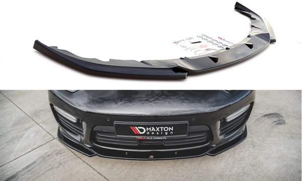 CUP Spoilerlippe Schwarz FüR Porsche Panamera Turbo 970 FL Frontspoiler Lippe 2-image