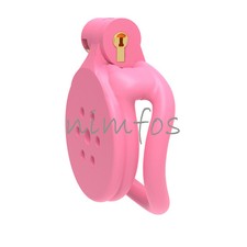 Flat Chastity Cage Sissy Lock with 4 Size Rings Chastity Device Male Belt