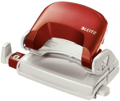 LEITZ Locher Bürolocher Nexxt 5058, Stanzleistung: 10 Blatt, rot