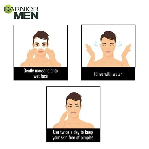 Garnier Men Oil Clear Face Wash 2x150g – For Oily Skin, Multipack, Mattifying - Picture 6 of 6