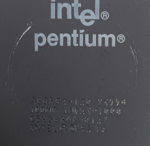 Intel Pentium SX994 A80502-120 120MHz / 60MHz Socket 7 / A Ceramic Processor CPU - Picture 2 of 4