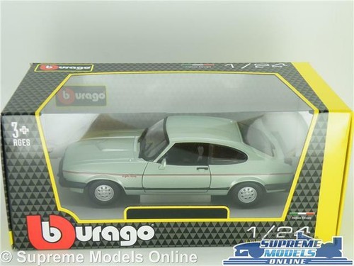FORD CAPRI MK3 MODEL CAR 2.8I SERIES 3 THREE GREEN LARGE 1:24 SIZE SPORTS 80'S T - Picture 5 of 5