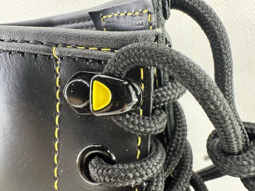 Dr. Martens 1460 Marbled Black Yellow Sole Glattleder Stiefel Schwarz Gr. 7 - Bild 8 von 21