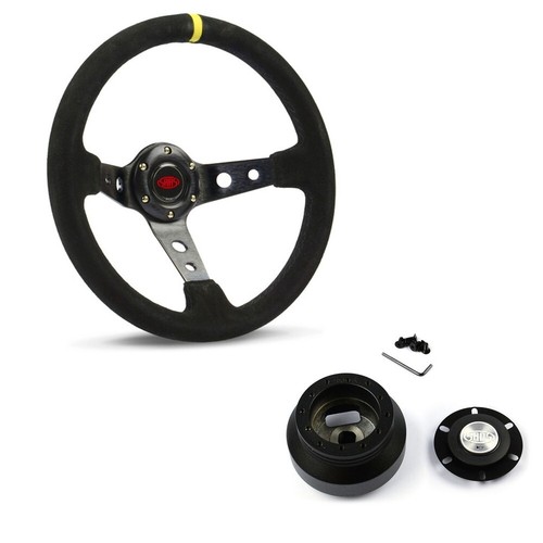 SAAS Steering Wheel SWGT1 & Boss Kit For Ford Falcon AU BA BF 1998-2008 - Picture 1 of 15