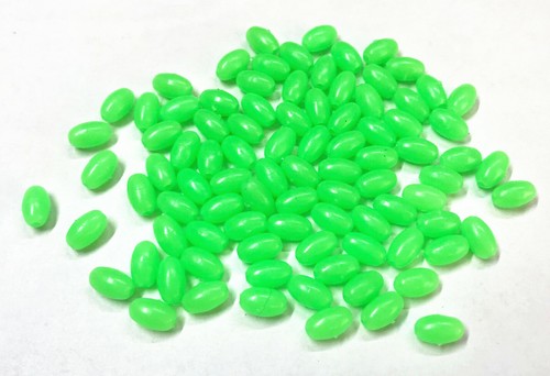 50 Pcs Hard Plastic Round / Oval (Select) Shaped Lure Luminous Fishing Beads - Picture 18 of 22