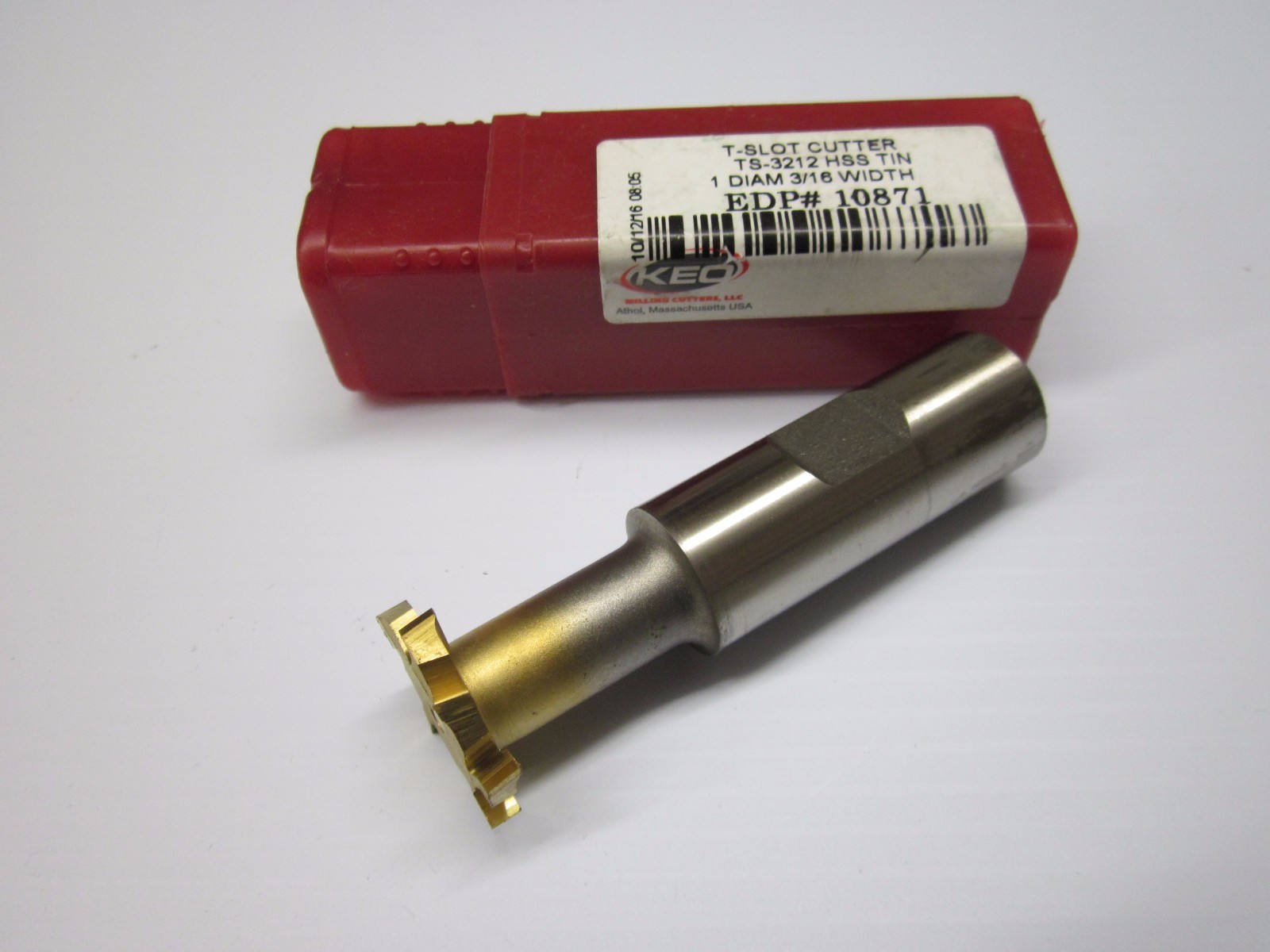 New KEO 10871 TSlot Cutter 1" Diameter 3/16" Width 3/4" Shank TIN 8 Teeth eBay