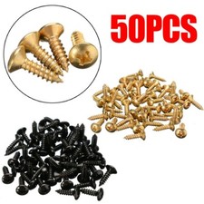 50PCS 3mm Electric Guitar Pickguard Screws For Pickguards Guitar Back Plates