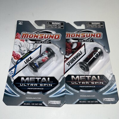 MONSUNO DIE CAST METAL ULTRA SPIN CORE-2012 JAKKS PACIFIC LOT OF 2