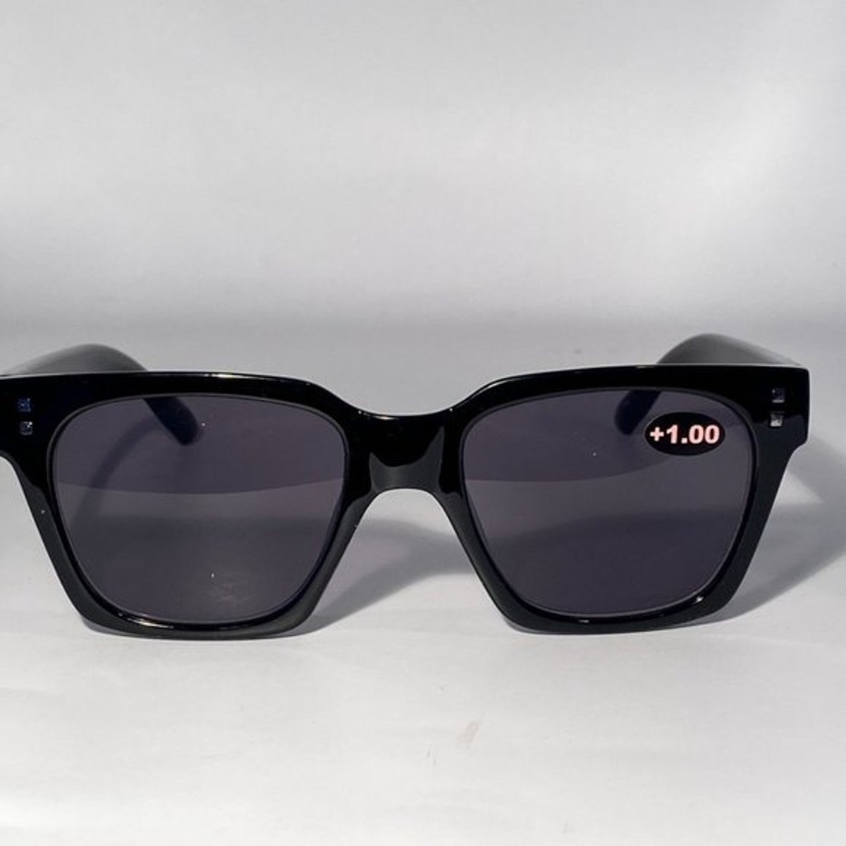 Reading Sunglasses Sun Readers 1.00 Chunky Black Frames NWT  display picture 2