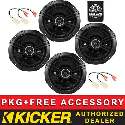 KICKER 43DSC6504 6.5" OEM SPEAKER KIT FOR JEEP WRANGLER/UNLIMITED/JK 2007-18