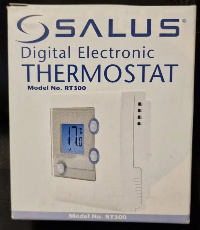 SALUS RT300 CENTRAL HEATING ROOM THERMOSTAT DIGITAL LCD SCREEN WIRED STAT -  NEW | eBay