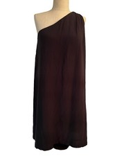 Ann Taylor Loft Women’s Size S  One Shoulder Dress, black, NWT, 100% Viscose