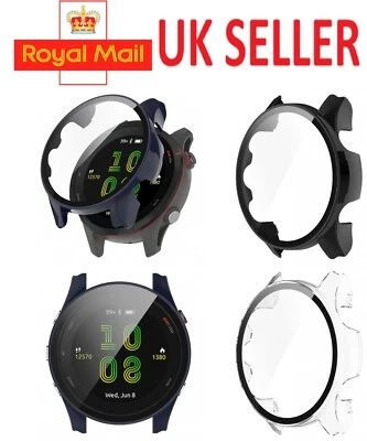 PAPG SPORTS Protective Case Full Screen Protector For Garmin Forerunner 255 255s Music Watch