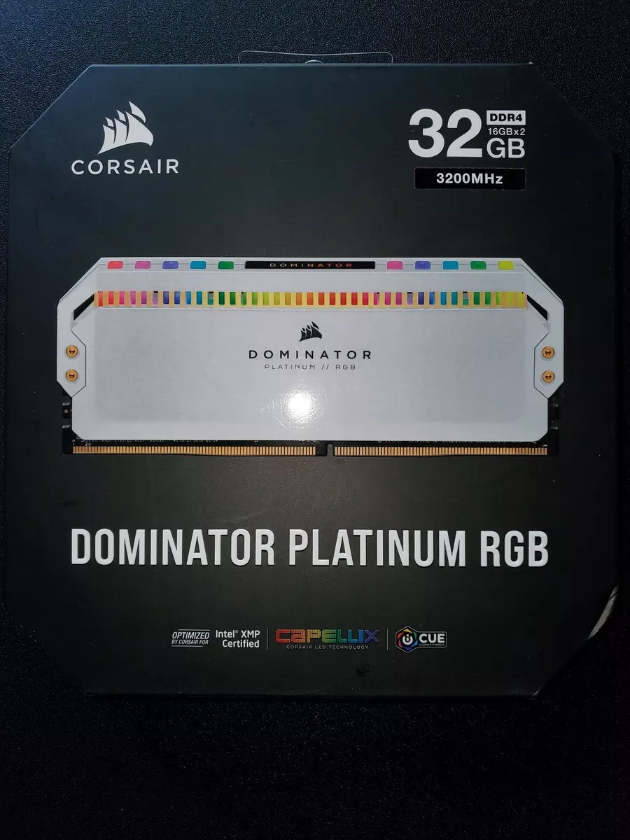 ✔✔ CORSAIR Dominator PLATINUM RGB 32GB (2x16GB) 3200 MHz (ver 4.31) *B-Die* DDR4