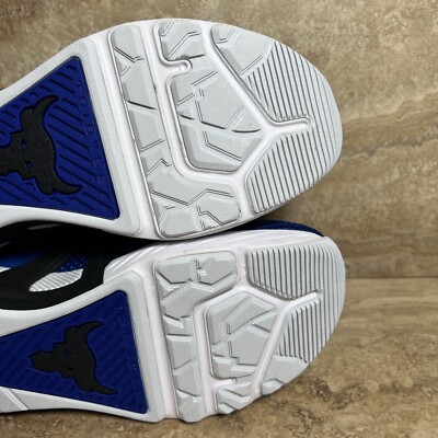 Under Armour Project Rock 4 Sneakers Blue Black White Mens  display picture 1