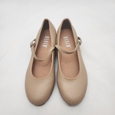 Girls, Women Adult Size 6 N - TAN TAP SHOES DANCE