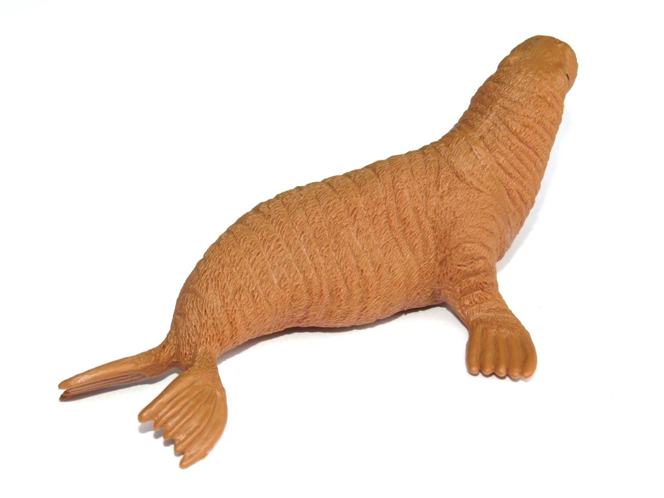 Figura de plástico PVC morsa de 5" realista pintada a mano bellamente detallada Foto 3 de 4