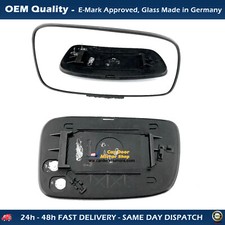 Fits TOYOTA Corolla Verso 2004->2009 Wing Mirror Glass With Base, Heated RHS