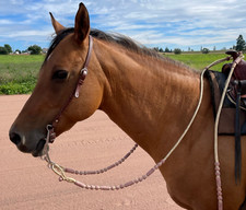 Romal Reins Natural Cow Rawhide Rawhide, Romel Reins 20 Plaits, 55" Romal Reins