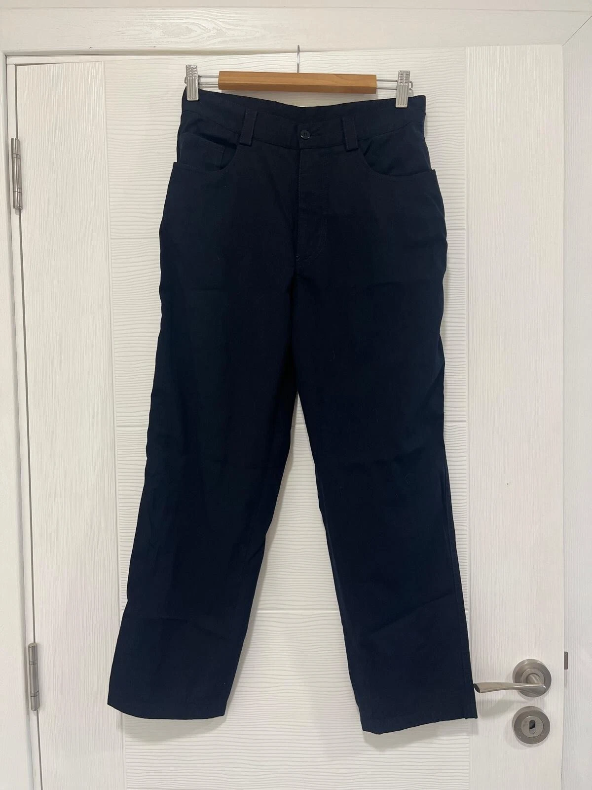 Versus Versace pantalone nero vintage anni 90 Y2k lana vergine made in Italy taglia W30 IT44