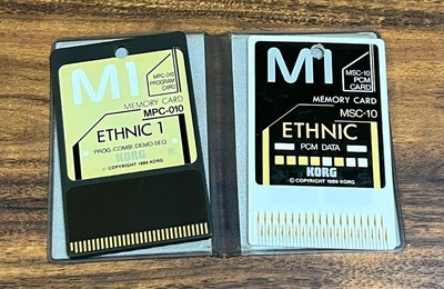 KORG M1 MEMORY CARD ETHNIC MSC-10 PCM DATA, MPC-010 PROG/COMBI