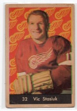 1X VIC STASIUK 1961 62 Parkhurst #32 VG DETROIT RED WINGS