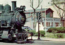 National Machine Works Atlantic City NJ Locomotive PA RR 713 VTG Chrome Postcard