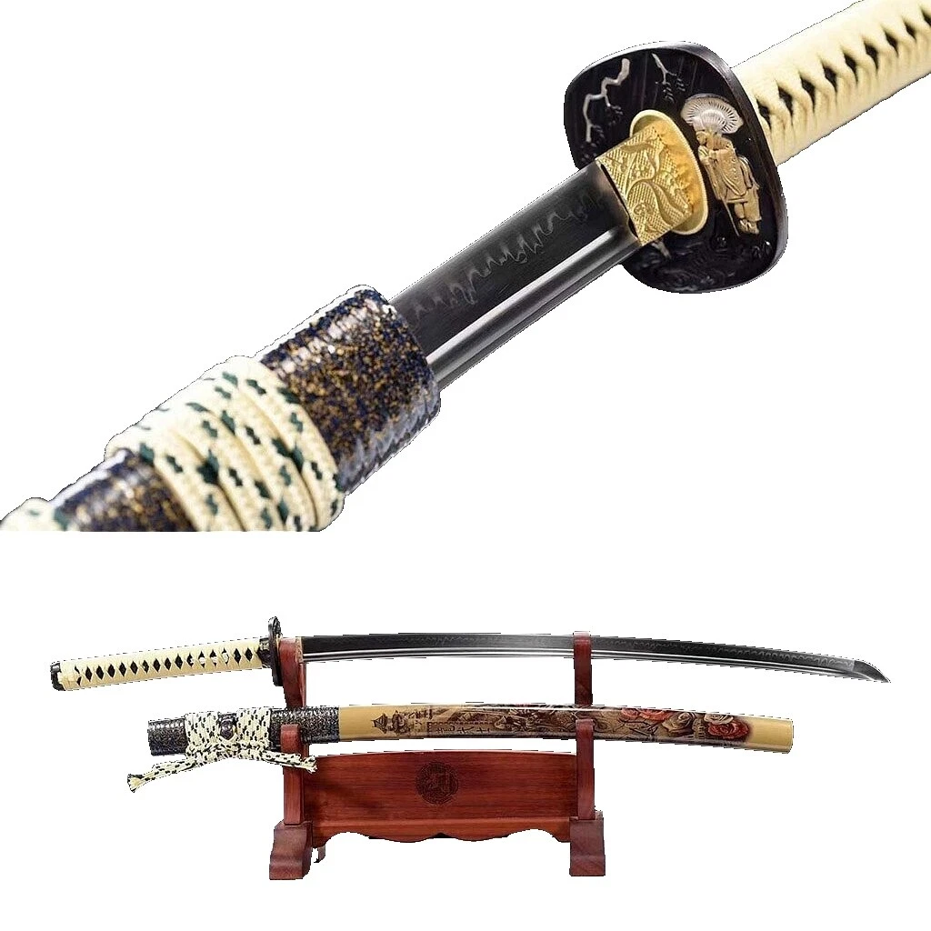 Espadas asiáticas de colección y sables Multi manija de cobre amarillo