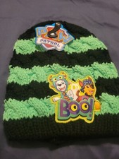 Paw Patrol Black And Green Boo Knit Beanie New With Tags Halloween