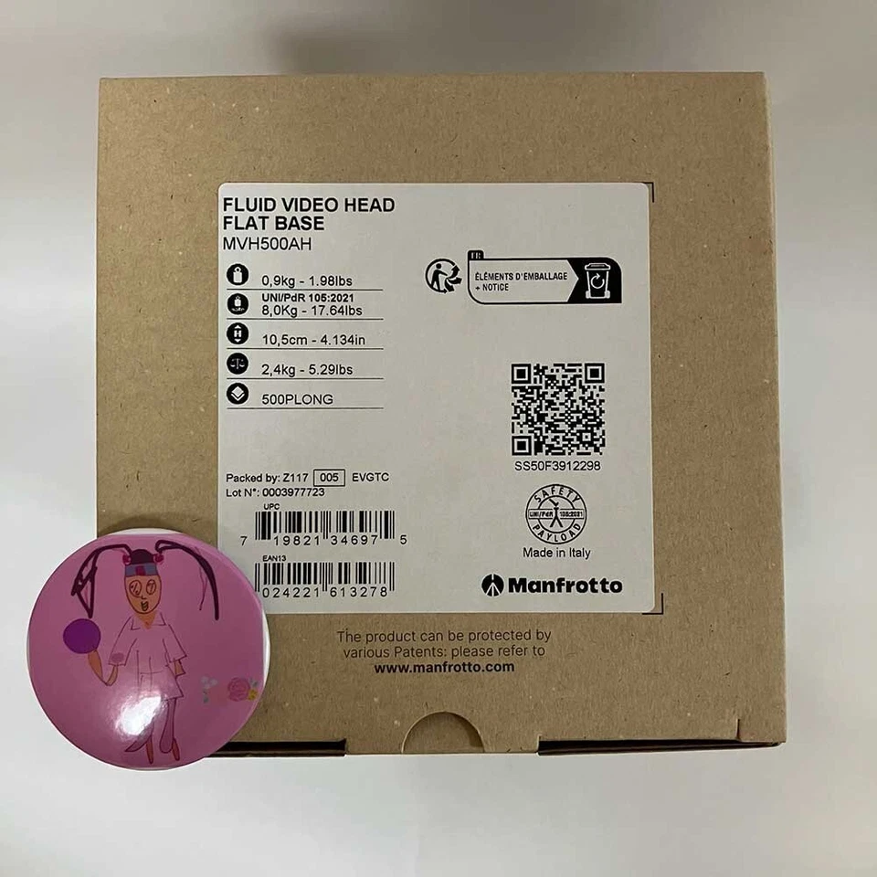 Manfrotto MVH500AH Lightweight Pro Fluid Video Head Flat Base - Image 2 of 4