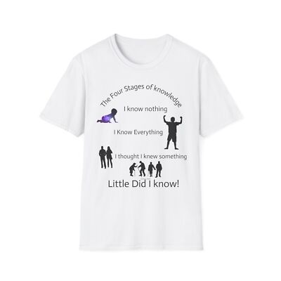 Funny Unisex Softstyle T-Shirt, I Know Nothing, Know Everything, 