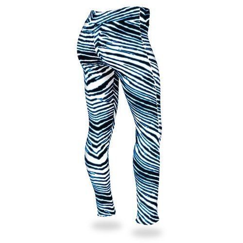 Zubaz Women's Black/Blue Leggings Pants Carolina Panthers Ind Colts Titans Lions - Picture 2 of 6