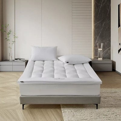 Farm To Home 100% Organic Cotton Down Alternative Mattress Topper Full MSRP $200